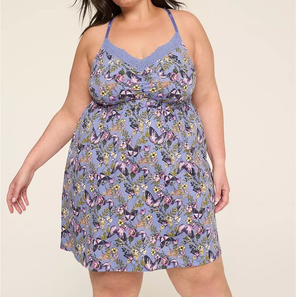 Cacique Other - Cacique Floral Chemise NWT